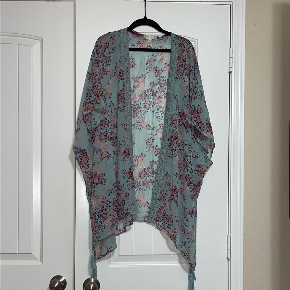 Sheer Floral Cardigan